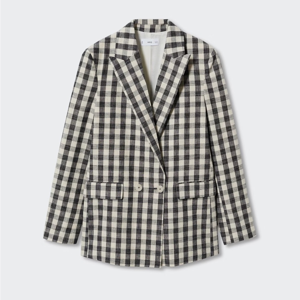 Mango Black and White Blazer with matching shorts with Sophisticated Style